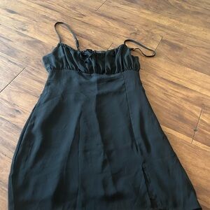 Forever 21 Black Ruffled Dress